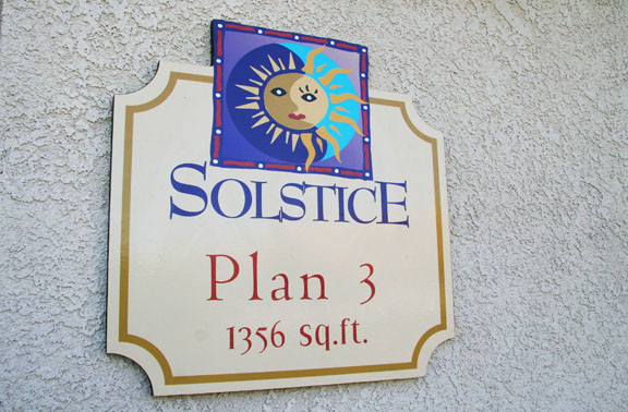 New homes Canyon Country Solstice Plan 3 sign