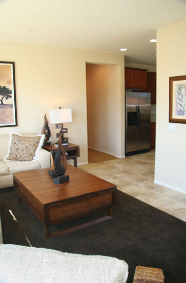 New homes Canyon Country solstice Plan 5 living-to-hallway-and-kitchen