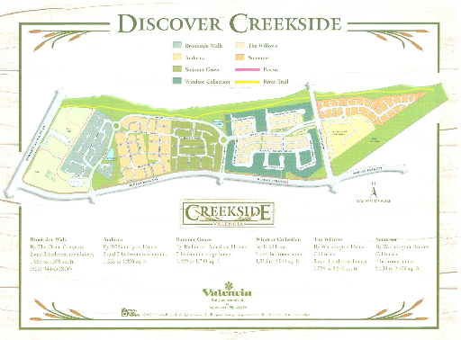 Valencia Creekside map