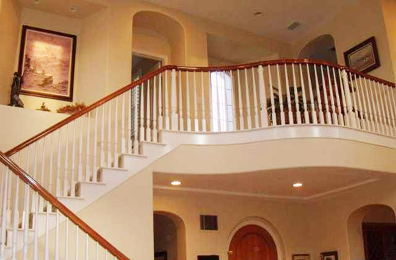 Beautiful staircase with upgraded bannister