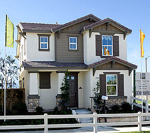 Plan 4 exterior photo Windsor Collection Valencia Creekside neighborhood