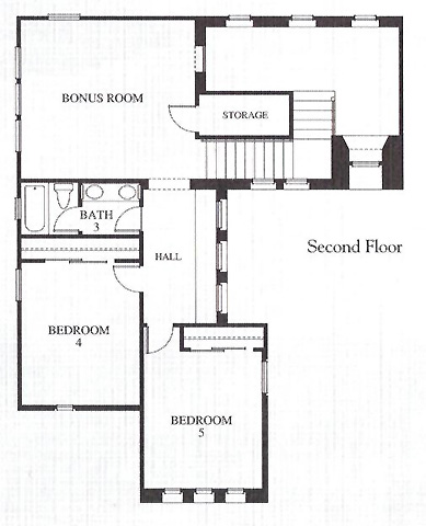 Valencia Westridge Emerald Tract Residence 1 Floor Plan second floor