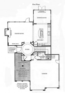 Valencia Bridgeport The Cove Plan 1 first floor floor plan