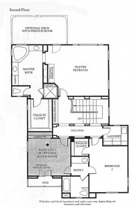 Valencia Bridgeport The Cove Plan 1 second floor floor plan