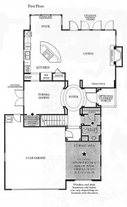 Valencia Bridgeport The Cove Plan 2 first floor floor plan
