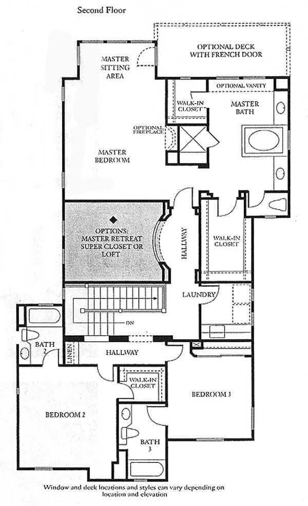 Valencia Bridgeport The Cove Plan 2 second floor floor plan