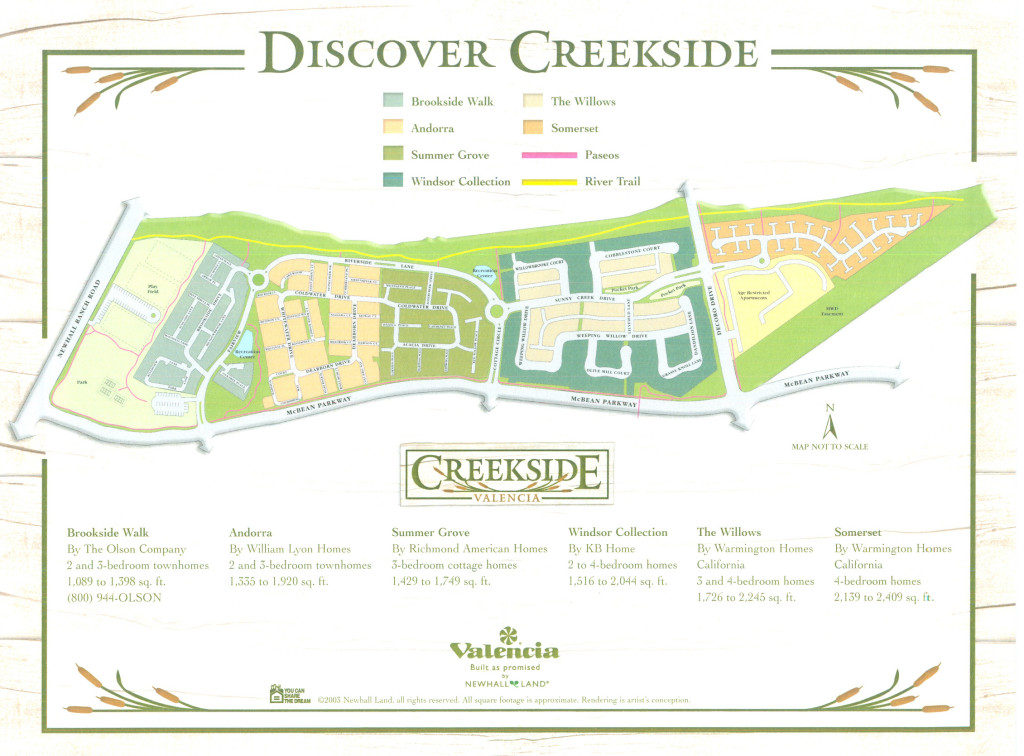 Creekside Valencia Ca map