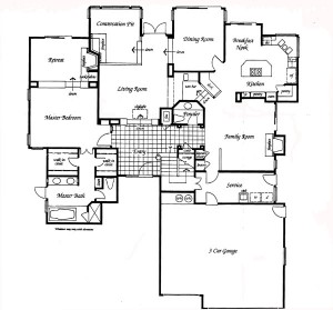 Valencia Summit Windemere Plan 93 first floor floor plan