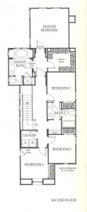 Valencia Westridge Sundance Residence 1 second floor floor plan