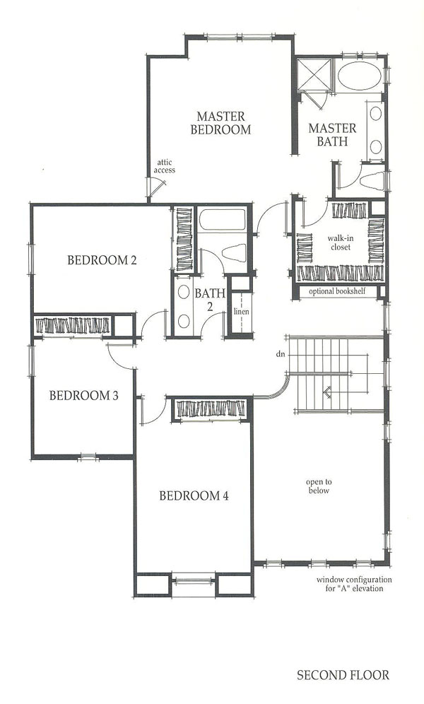 Valencia Westridge Sundance Residence 2 second floor floor plan