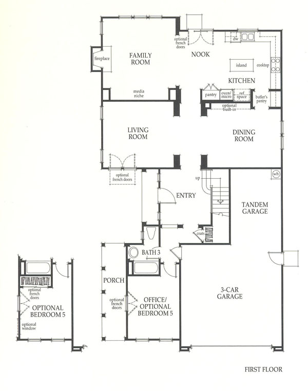 Valencia Westridge Sundance Residence 3 first floor floor plan