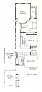 Valencia Westridge Sundance Residence 3 second floor floor plan