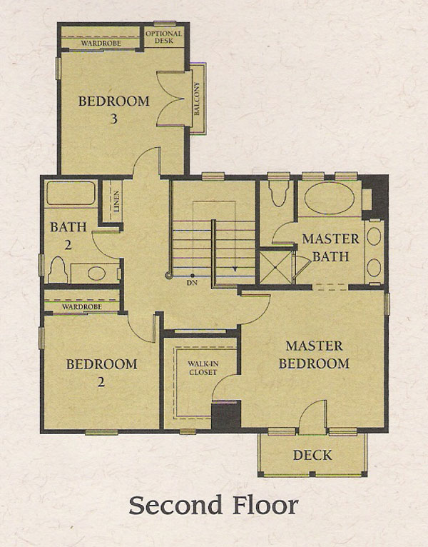 Valencia Woodlands Carmelita Plan 1 second floor floor plan Valencia Woodlands Carmelita Plan 1 second floor floor plan