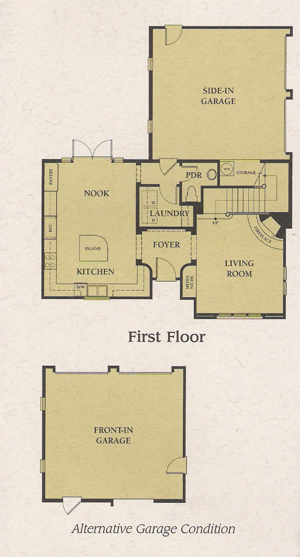 Valencia Woodlands Carmelita Tract Plan 2 first floor floor plan Valencia Woodlands Carmelita Tract Plan 2 first floor floor plan