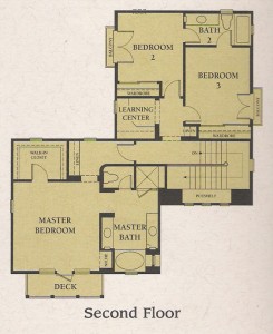 Valencia Woodlands Carmelita Tract Plan 2 second floor floor plan