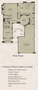 Valencia Woodlands Garland Plan 1 first floor floor plan