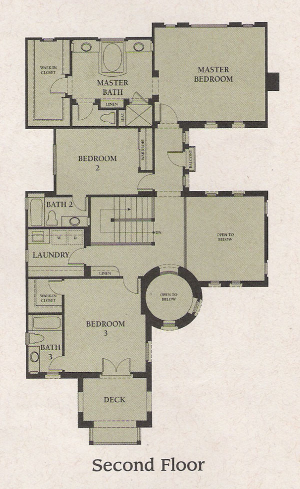 Valencia Woodlands Garland Plan 3 second floor floor plan Valencia Woodlands Garland Plan 3 second floor floor plan