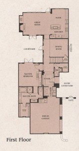 Valencia Woodlands Ironwood Plan 1 first floor floor plan