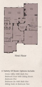 Valencia Woodlands Presidio Plan 2 first floor floor plan