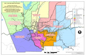 William S. Hart High School District Attendance Boundary Map 2010-2011