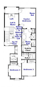 Valencia Westridge Bella Ventana Tract Residence 2 Floor Plan second floor