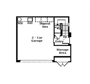 Valencia Westridge Cypress Pointe Tract Residence 1 Floor Plan first floor