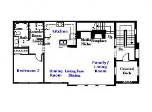 Valencia Westridge Cypress Pointe Tract Residence 1 Floor Plan first floor