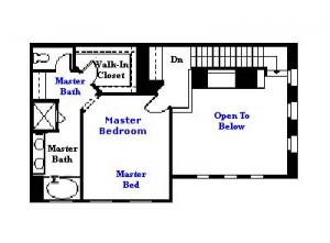 Valencia Westridge Cypress Pointe Tract Residence 1 Floor Plan third floor