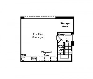 Valencia Westridge Cypress Pointe Tract Floor Plan first floor