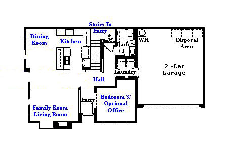 Valencia Westridge Cypress Pointe Tract Residence 4 Floor Plan first floor