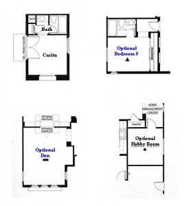 Valencia Westridge Masters Tract Residence 1 options floor plan
