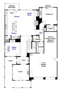 Valencia Westridge Masters Residence 3 first floor floor plan