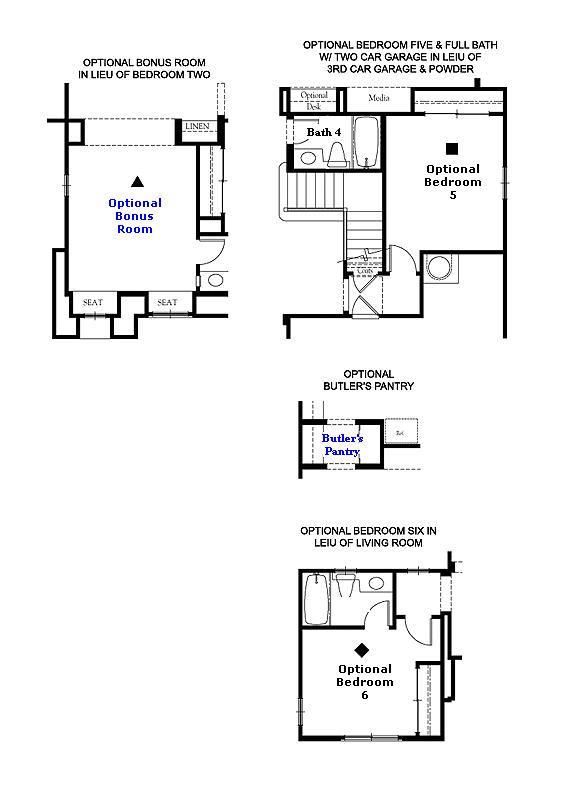 Valencia Westridge Montanya Tract Residence 2 Floor Plan Options