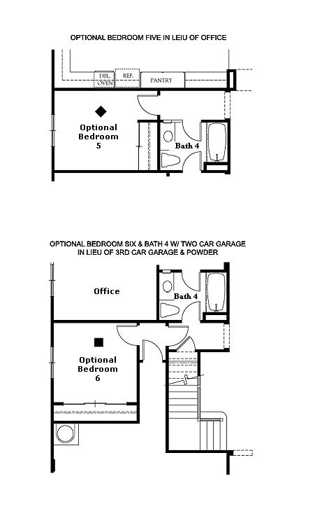 Valencia Westridge Montanya Tract Residence 3 Floor Plan Options