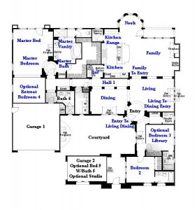 Valencia Westridge Oakmont Residence 1 floor plan first floor