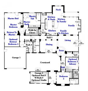 Valencia Westridge Oakmont Residence 2 floor plan first floor