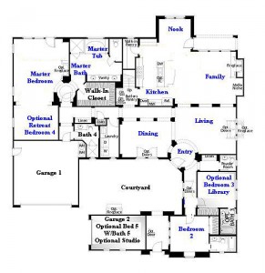 Valencia Westridge Oakmont Residence 2 Floor Plan first floor