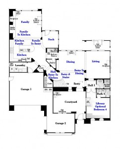 Valencia Westridge Oakmont Residence 3 Floor Plan first floor