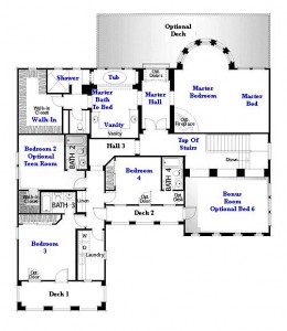Valencia Westridge Oakmont Residence 4 Floor Plan second floor