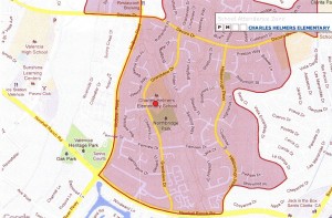 Charles Helmers Elementary School Boundary map 2