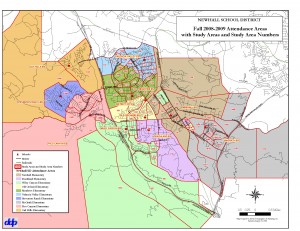 Newhall Elementary District School Attendance Boundary Map 