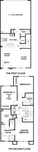 Brookside Walk Tract Residence 2 floor plan at Valencia Creekside