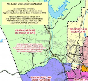 Castaic Middle School attendance boundaries